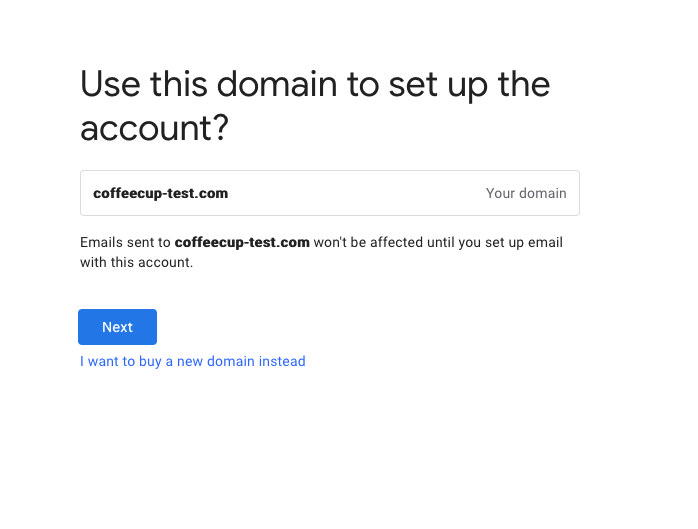 Verify Domain