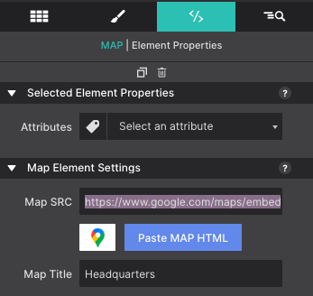 Paste Map HTML